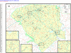 South Carolina North Western Sectional Digital Map