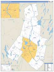 Androscoggin County, ME Digital Map Basic Style