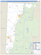 Bennington County, VT Digital Map Basic Style