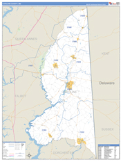 Caroline County, MD Digital Map Basic Style