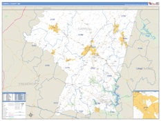 Carroll County, MD Digital Map Basic Style