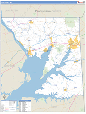 Cecil County, MD Digital Map Basic Style