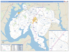 Charles County, MD Digital Map Basic Style