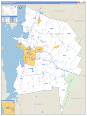 Chittenden County, VT Digital Map Basic Style
