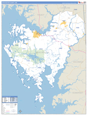 Dorchester County, MD Digital Map Basic Style