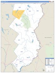 Essex County, VT Digital Map Basic Style