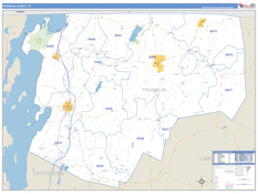 Franklin County, VT Digital Map Basic Style