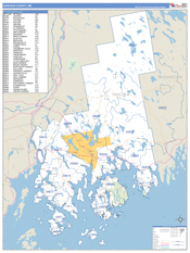 Hancock County, ME Digital Map Basic Style