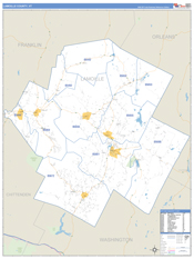 Lamoille County, VT Digital Map Basic Style