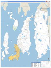 Newport County, RI Digital Map Basic Style