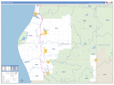 Oceana County, MI Digital Map Basic Style