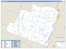 Orange County, VT Digital Map Basic Style