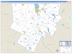 Orleans County, VT Digital Map Basic Style