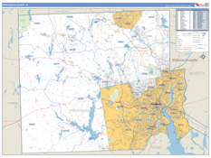 Providence County, RI Digital Map Basic Style