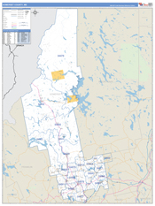 Somerset County, ME Digital Map Basic Style