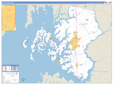 Talbot County, MD Digital Map Basic Style