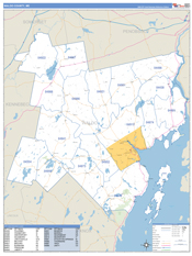 Waldo County, ME Digital Map Basic Style