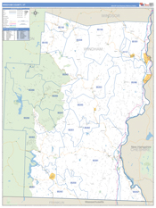 Windham County, VT Digital Map Basic Style