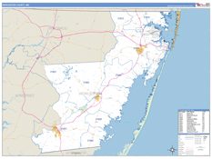 Worcester County, MD Digital Map Basic Style