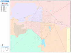 Abilene Digital Map Color Cast Style