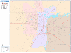 Albany Digital Map Color Cast Style