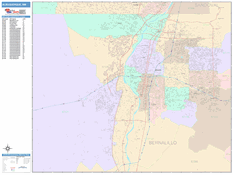 Albuquerque Digital Map Color Cast Style