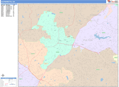 Alpharetta Digital Map Color Cast Style