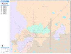 Amarillo Digital Map Color Cast Style