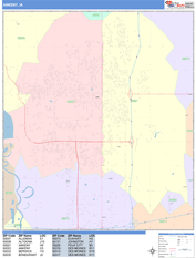Ankeny Digital Map Color Cast Style