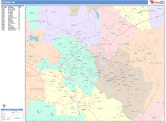 Athens Digital Map Color Cast Style