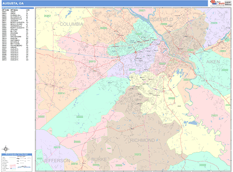 Augusta Digital Map Color Cast Style