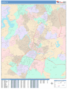 Austin Digital Map Color Cast Style