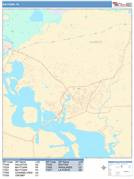 Baytown Digital Map Color Cast Style