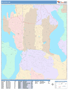 Bellevue Digital Map Color Cast Style