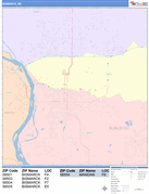 Bismarck Digital Map Color Cast Style