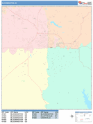 Bloomington Digital Map Color Cast Style