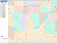 Bloomington Digital Map Color Cast Style