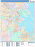 Boston Digital Map Color Cast Style