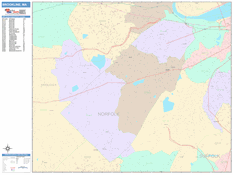 Brookline Digital Map Color Cast Style