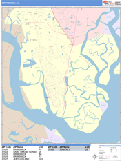 Brunswick Digital Map Color Cast Style