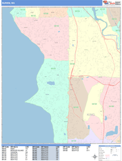 Burien Digital Map Color Cast Style