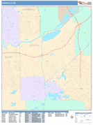 Burnsville Digital Map Color Cast Style