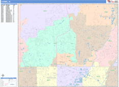 Carmel Digital Map Color Cast Style