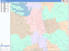 Conroe Digital Map Color Cast Style
