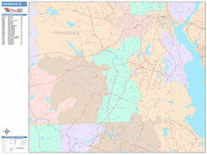 Cranston Digital Map Color Cast Style