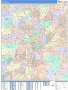 Dallas Digital Map Color Cast Style