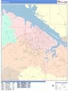 Decatur Digital Map Color Cast Style