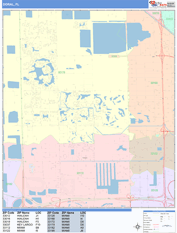 Doral Digital Map Color Cast Style