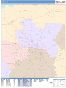 Dothan Digital Map Color Cast Style