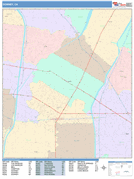 Downey Digital Map Color Cast Style